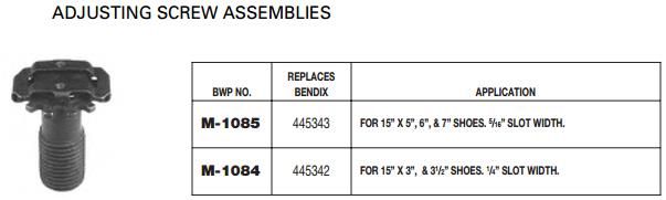 Adjuster Screw Assembly M-1085