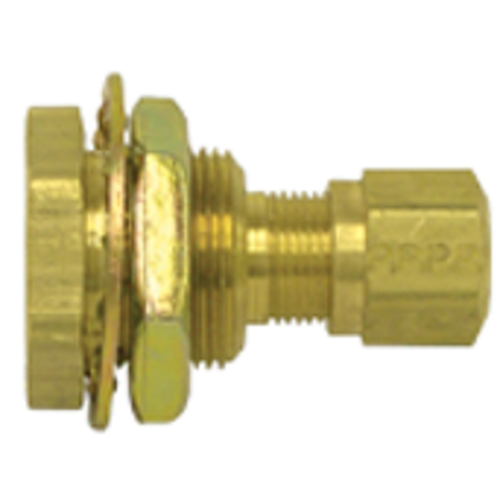 3/8 Tube X 3/8 Female Bulkhead Frame Fitting 1.75in Long 177.1466BH6C