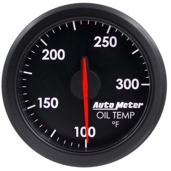 Oil Temperature Gauge Black Bezel 100-300 178.1009