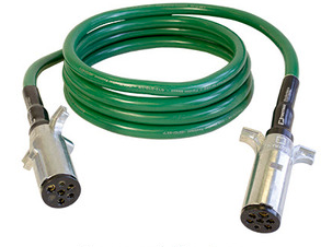 Power Cord 7 Way ABS Straight 15' 179.3020.15