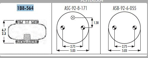 Goodyear 1B8-564 Air Bag