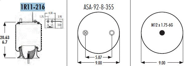 Goodyear 1R11-216 Air Bag