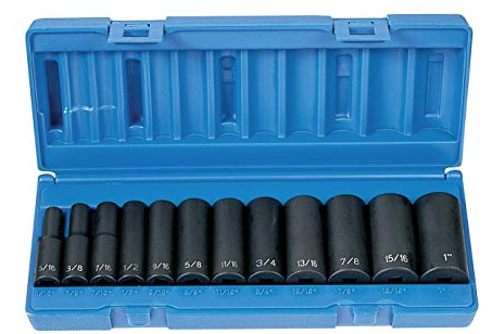 3/8 Drive Deep Socket Set 1213D 210.3812DK