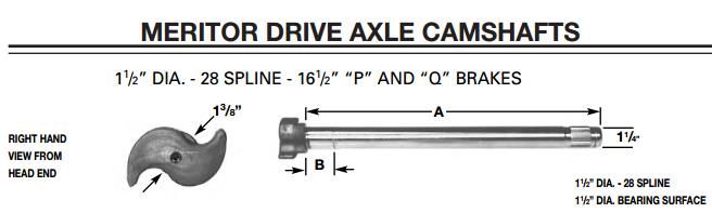 Camshaft 1-1/2-28 X 16.594" LH M-3118-L