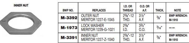 Spindle Nut M-3392