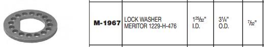 Axle Lock Washer E-2660 M-1967