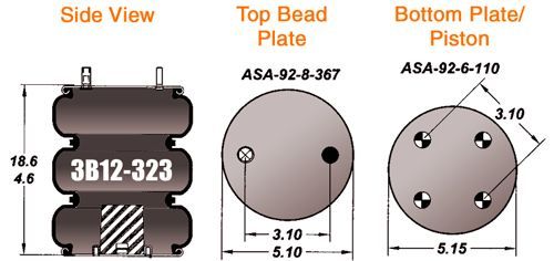 Goodyear 3B12-323 Air Bag