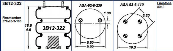 8042 Air Bag ABSP3B22R-8042