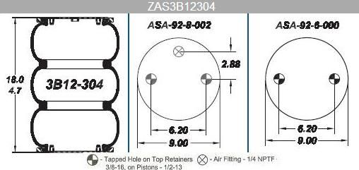 8006 Air Bag ABSP3B22R-8006