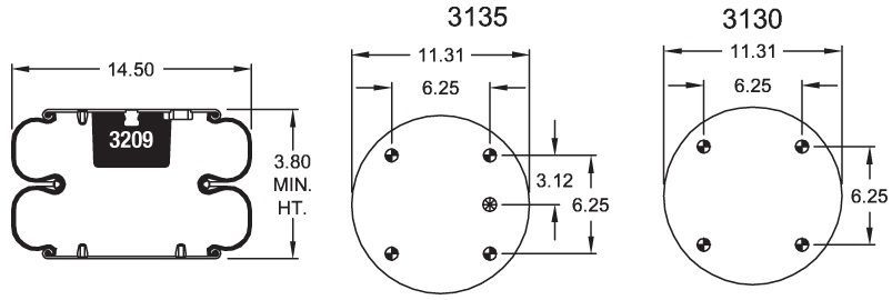 6805 Air Bag ABSP2B34RB-6805