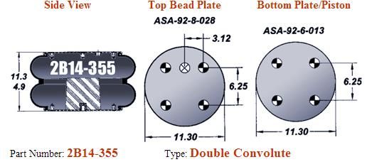 7146 Air Bag ABSP2B34R-7146