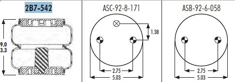 Goodyear 2B7-542 Air Bag