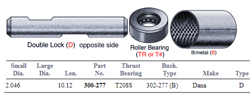 King Pin Set E-9942B R201427 300-277