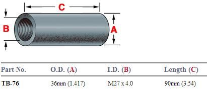 Threaded Bushing TB-76 SPB76