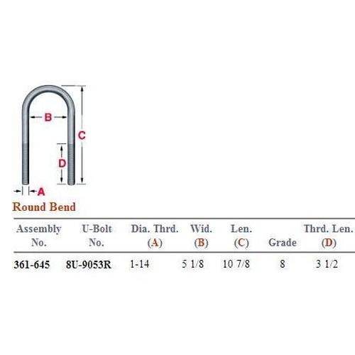 Round Bend U-Bolt Kit 361-645