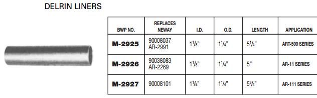 Delrin Liners E-2952 (4) NW10C