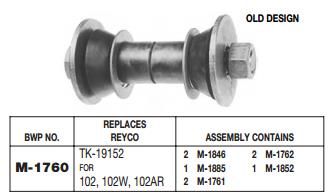 Torque Arm Bushing Kit TK19152 RT9H-KIT