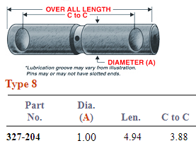 Chevy GM Spring Pin 327-204 SP1056GM