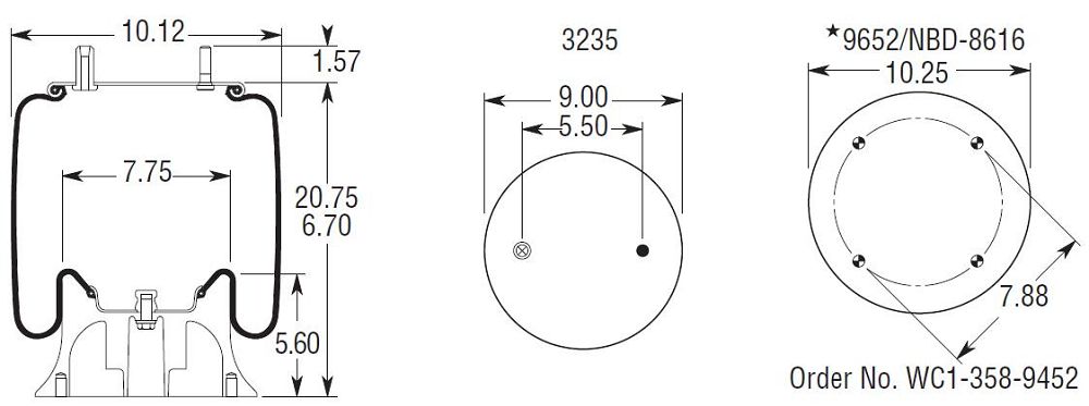 9083 Air Bag AB1DK23K-9083