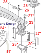 Volvo Spring Mounting Kit 334-1596