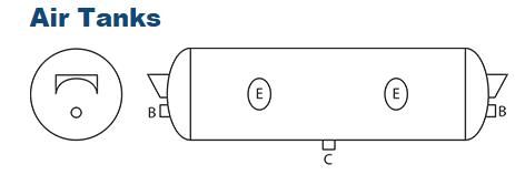 Air Tank 12" X 27" HT1229 172.2002D