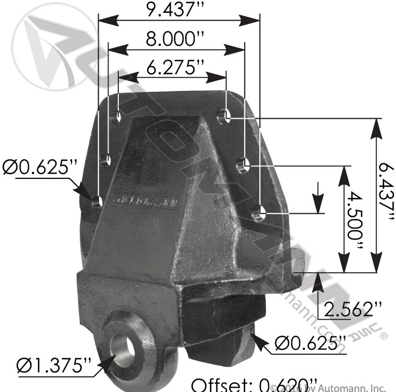 Hendrickson Front Spring Hanger 34013-96 M986