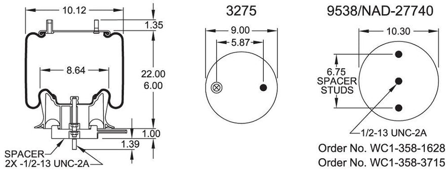 9654 Air Bag AB1DK23M-9654