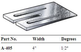 Aluminum Alignment Wedge 1/2 Degree A405