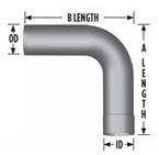 4" 90 Exhaust Elbow ID-OD L490-1515A