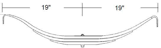 Trailer Leaf Spring TRA3603 TRA-3603