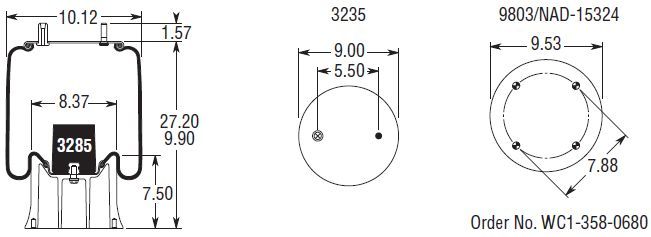 9250 Air Bag AB1DK23S-9250