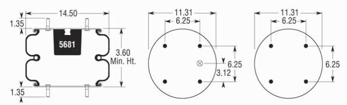 6799 Air Bag 2B14-476 ABSP2B34RC-6799