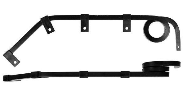 Mud Flap Bracket Kit B33 Angled Coiled 562.315