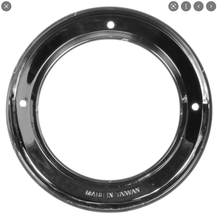 4" Round Lamp Chrome Bezel 562.BZ40C