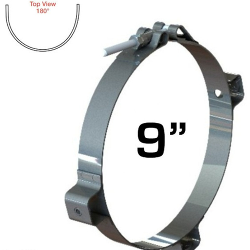9" 180 Degree Heat Shield Mounting Bracket 562.U2291Z