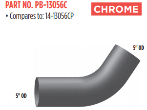 Peterbilt Chrome Elbow 5" 562.U7513056C