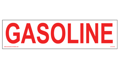 6" X 24" Gasoline Decal 571.D119