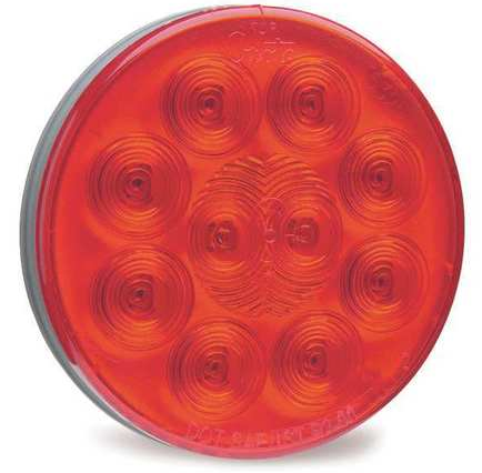 Red LED 4" Round STT Lamp 571.LD44R10