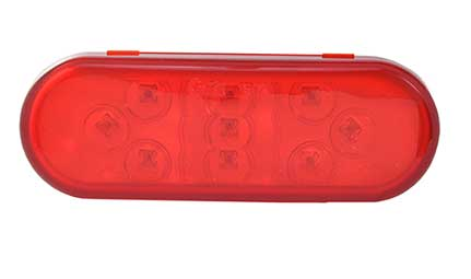 Red LED Oval Stop Tail Lamp 571.LD603R9