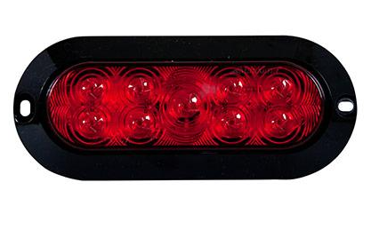 Surface Mount 7 LED Red STT Oval Light 571.LD605R7
