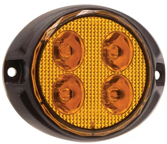 Amber LED Mini Oval Strobe Light 2-1/2" X 3" 571.LD8230VA4