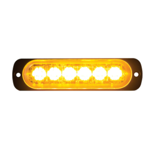 Amber LED 1 X 4-1/2 LED Mini Strobe Clear Lens 571.LD8CAL6