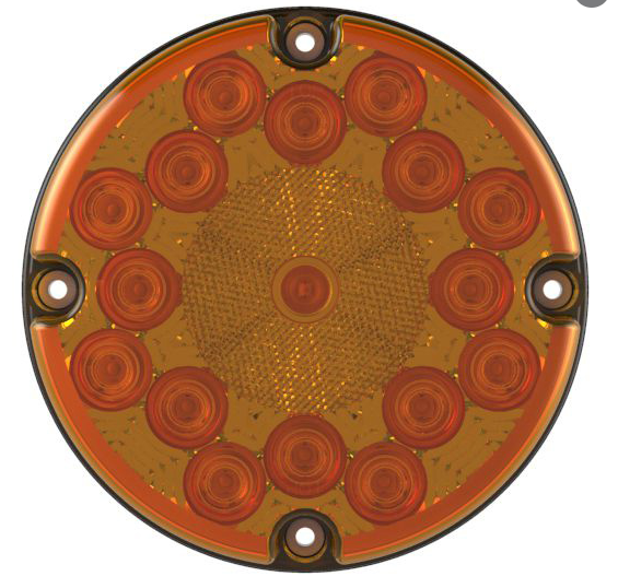 7" LED F/P/T Amber Light 571.LD91A17