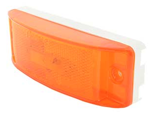 2" X 6" Marker Lamp Amber Reflex 571.LG29A