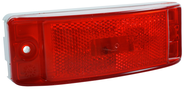 2" X 6" Marker Lamp Red Reflex 571.LG29R