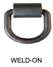 1/2" Weld On D-Ring B38W DR-12W