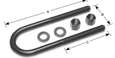 U-Bolt Assembly E-UB8161-17 AUBK8161-174