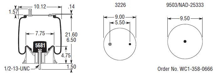 9936 Air Bag AB1DK23P 9936 9936-air-bag-ab1dk23p-9936