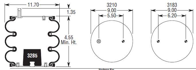 8008 Air Bag ABSP3B22R-8008