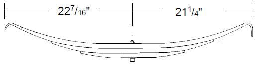 Trailer Leaf Spring TRA2728 TRA-2728